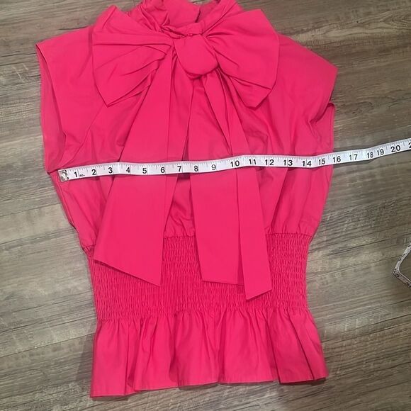 Zara poplin top with bow and Stretchy waist  Size XS - Picture 9 of 10